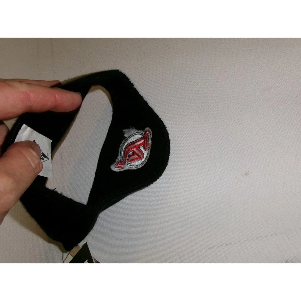 NEW JERSEY DEVILS HEADBAND WINTER 00S Y2K HAT CAP VINTAGE DEATOCK H3
